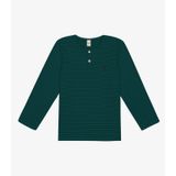 Camiseta Infantil Masculina Manga Longa Trick Nick Verde 8