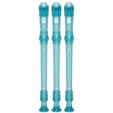 Kit 3 Flautas Doce Soprano Barroca Em C Yrs-20b Azul Yamaha