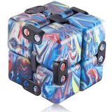 Fidget Toy Ea Gift Infinity Cube Stress Relief Galaxy Blue