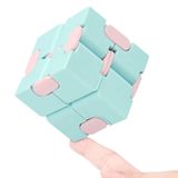 Fidget Toy Wuqid Infinity Cube Macaron Blue Para Crianças E Adultos