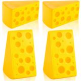 Espuma Elástica Amarela Stress Toy Chivao Cheese Block (4 Peças)