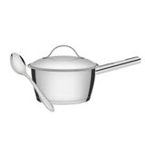 Conjunto Panela Allegra Aço Inox Fundo Triplo E Colher Para Arroz Laguna Tramontina