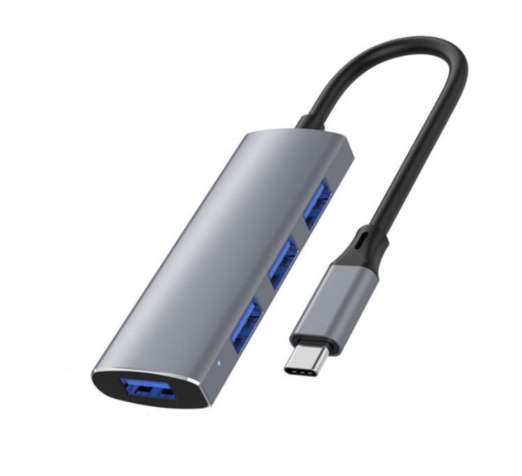 Hub Usb 4 Portas Entrada Usb-c Normal Notebook Desktop Computador Celular Extensor Divisor 5gbps 480mbps Conexão Com Impressora Hdd Teclado Hdd