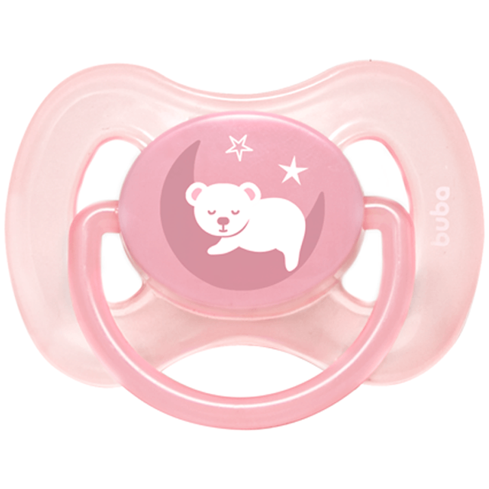 Chupeta Silicone Bebê Comfort 0-6 Meses Silicone Ultra Soft Com Tampa Protetora Tamanho 1 Buba