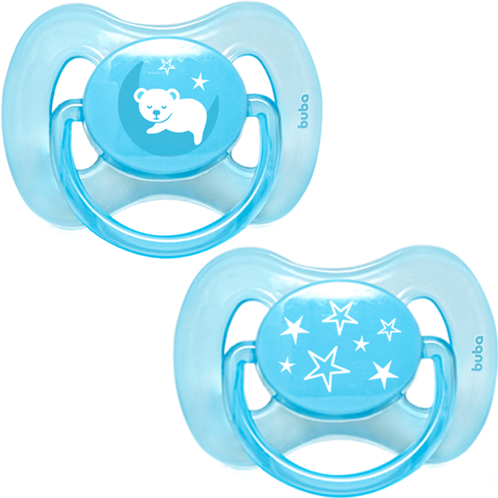 Chupeta Silicone Bebê Comfort + 6 Meses Silicone Ultra Soft Com Tampa Protetora Tamanho 2 Buba