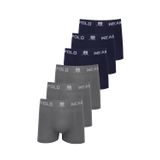 Kit 6 Cuecas Masculinas Boxer Microfibra Lisa Polo Wear Sortido