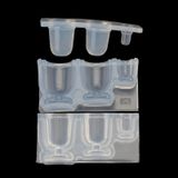 Garrafa De Perfume Silicone Cristal Epóxi Molde Copo De Leite Fundição Resina Moldes Diy Joias Pingente Ornamento Decoração - 4 Mong-034