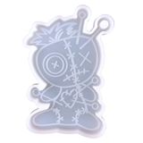 Brilhante Glossy Silicone Resin Moldes Diy Naughty Children Mold Diy Keychain Pendant Jewely Epoxy Resin Crafting Molds - White - 2