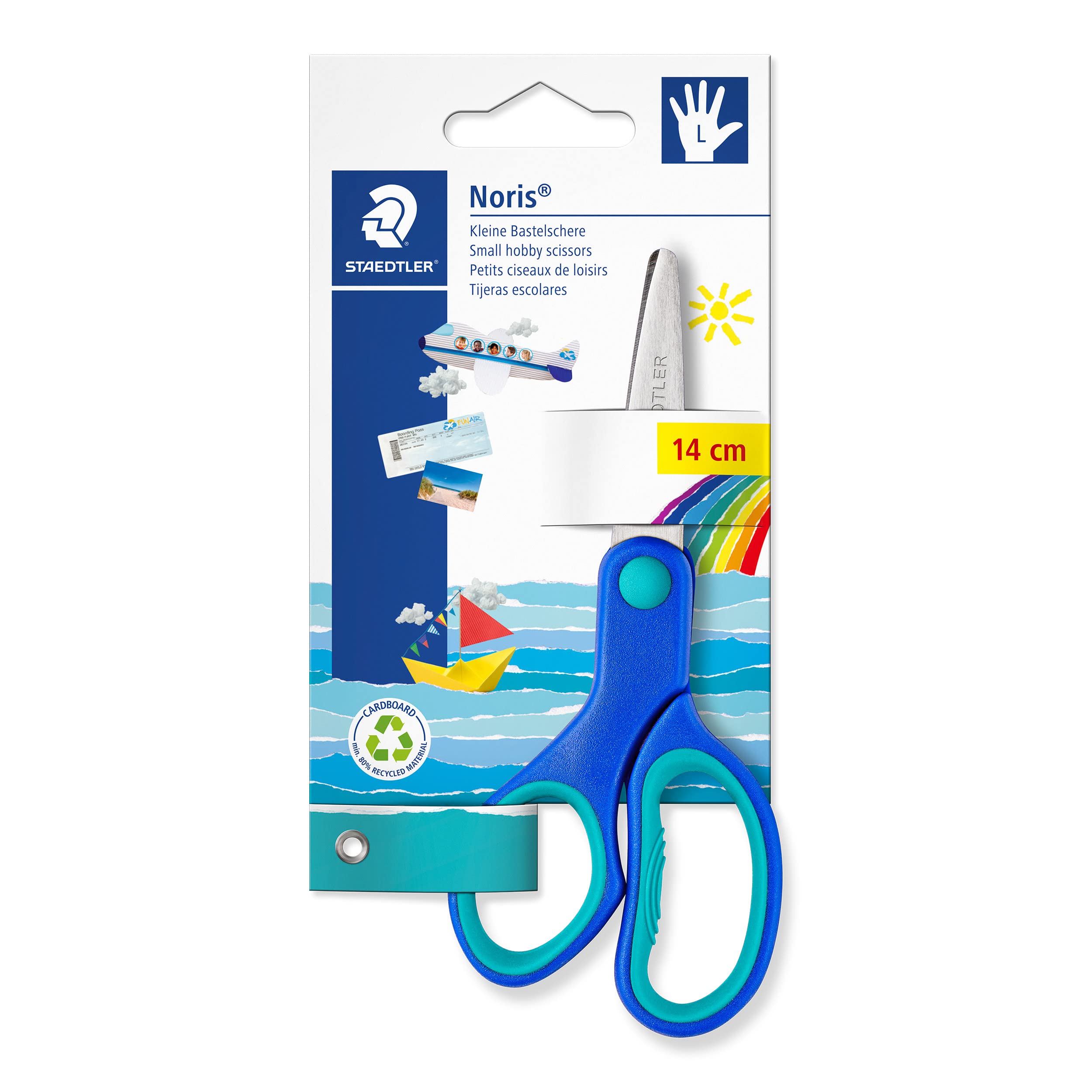 Tesoura Staedtler Noris Club Small Left Handed Para Crianças