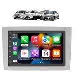 Kit Multimídia Vectra Meriva Mold Prata 7 Pol Carplay Androidauto Usb Sd Rádio Bt