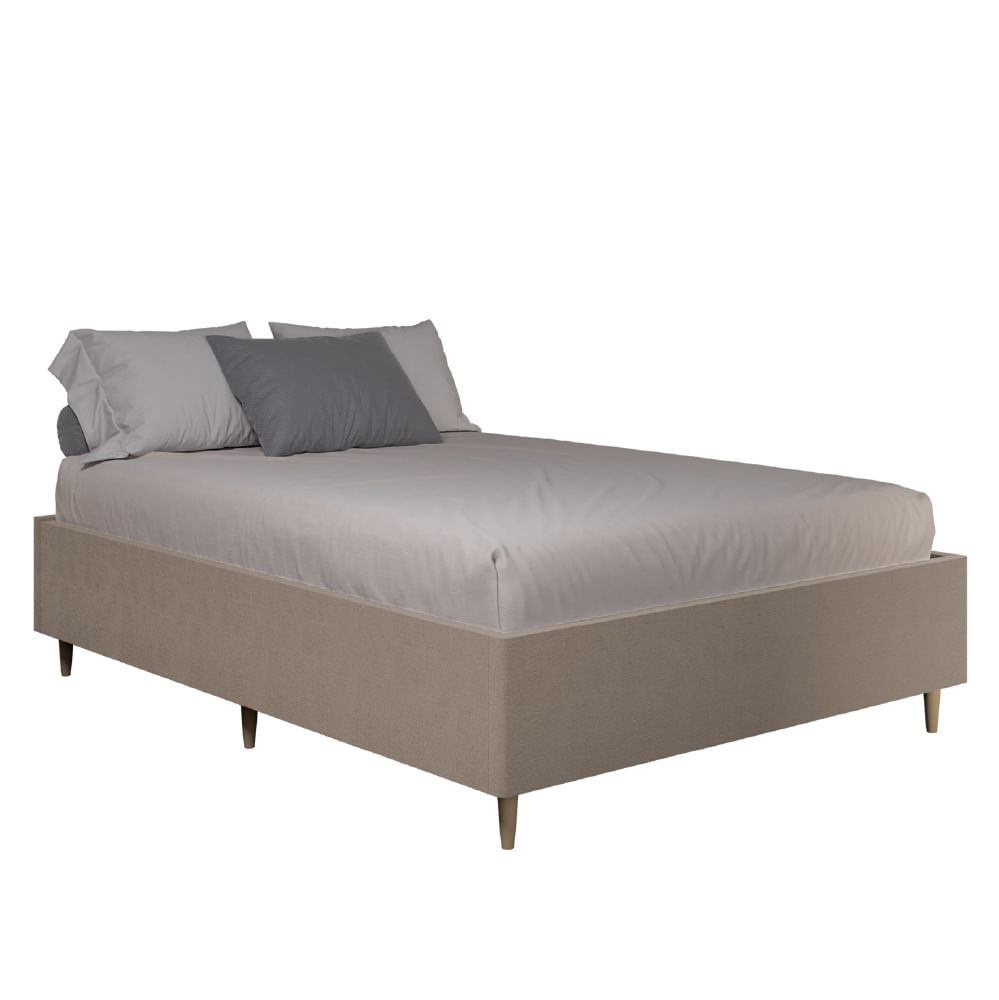 Cama Box Base Casal Queen Para Colchão De 1,58m Desmontável Toronto Dobuê