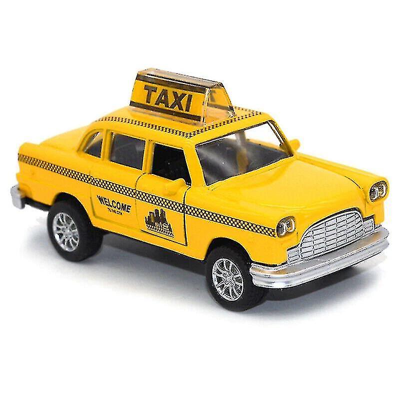 Simulação Yellow Taxi Cab Vehicle Alloy Toy Car - Carrefour