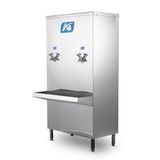 Bebedouro Industrial De Coluna 50 Litros A4 Inox 1 Torneira Gelada 1 Natural 220v