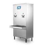 Bebedouro Industrial De Coluna 50 Litros A4 Inox 2 Torneiras Geladas 110v