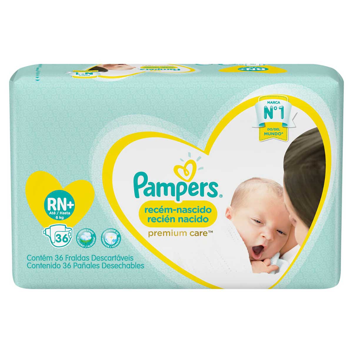 Fraldas Pampers Recém Nascido Premium Care Rn 36 Unidades Carrefour