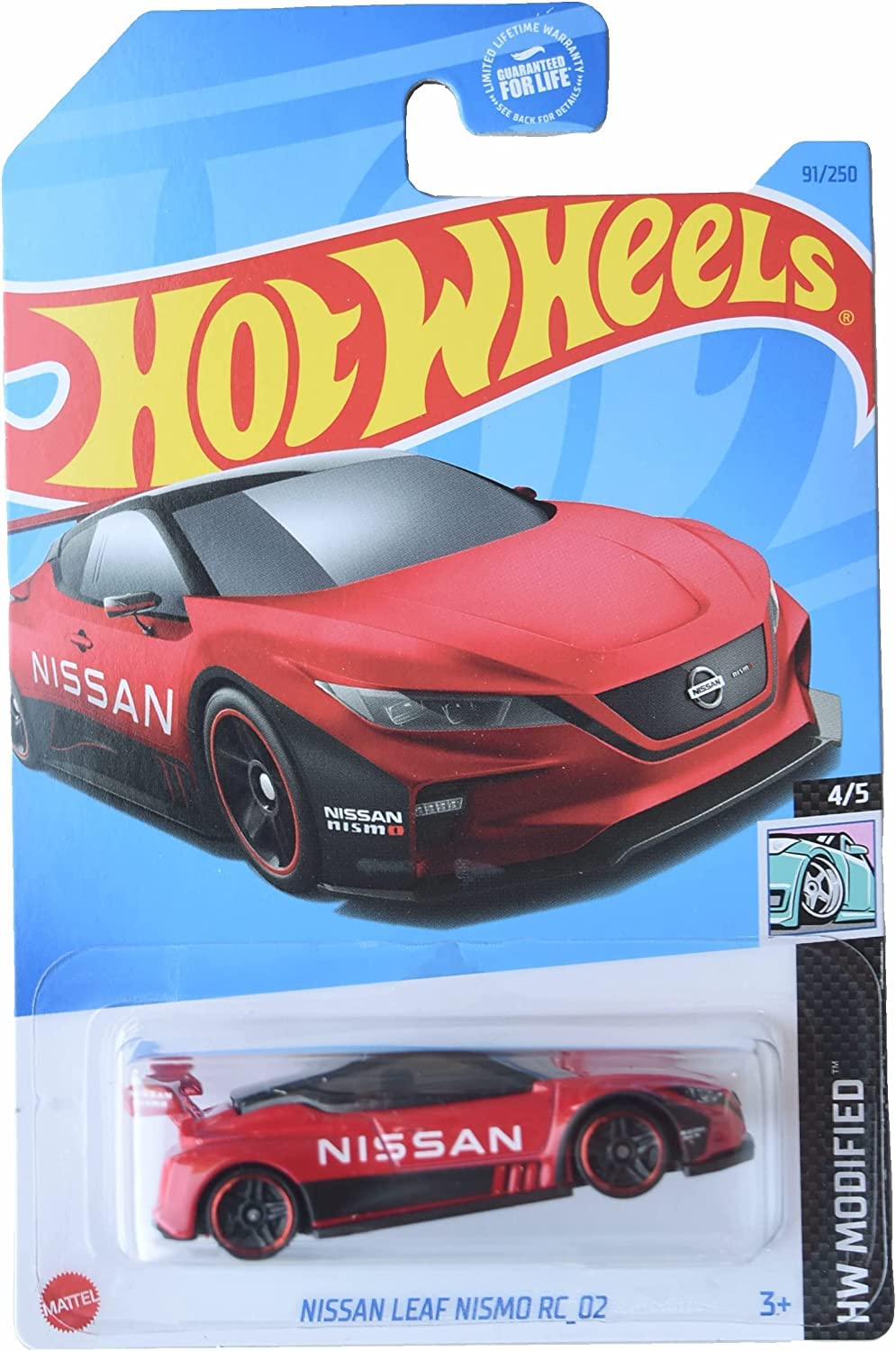 Carro Fundido Sob Pressão Hot Wheels Nissan Leaf Nismo Rc-02 Escala 1:64