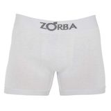 Cueca Boxer Zorba Algodão Sem Costura P Branca