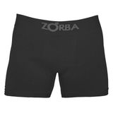 Cueca Boxer Zorba Algodão Sem Costura P Preta