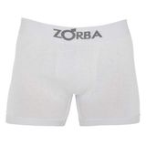 Cueca Boxer Zorba Algodão Sem Costura M Branca