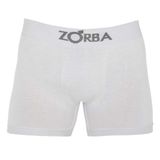 Cueca Boxer Zorba Algodão Sem Costura G Branca