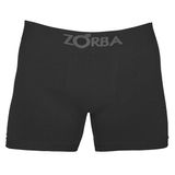 Cueca Boxer Zorba Algodão Sem Costura M Preta