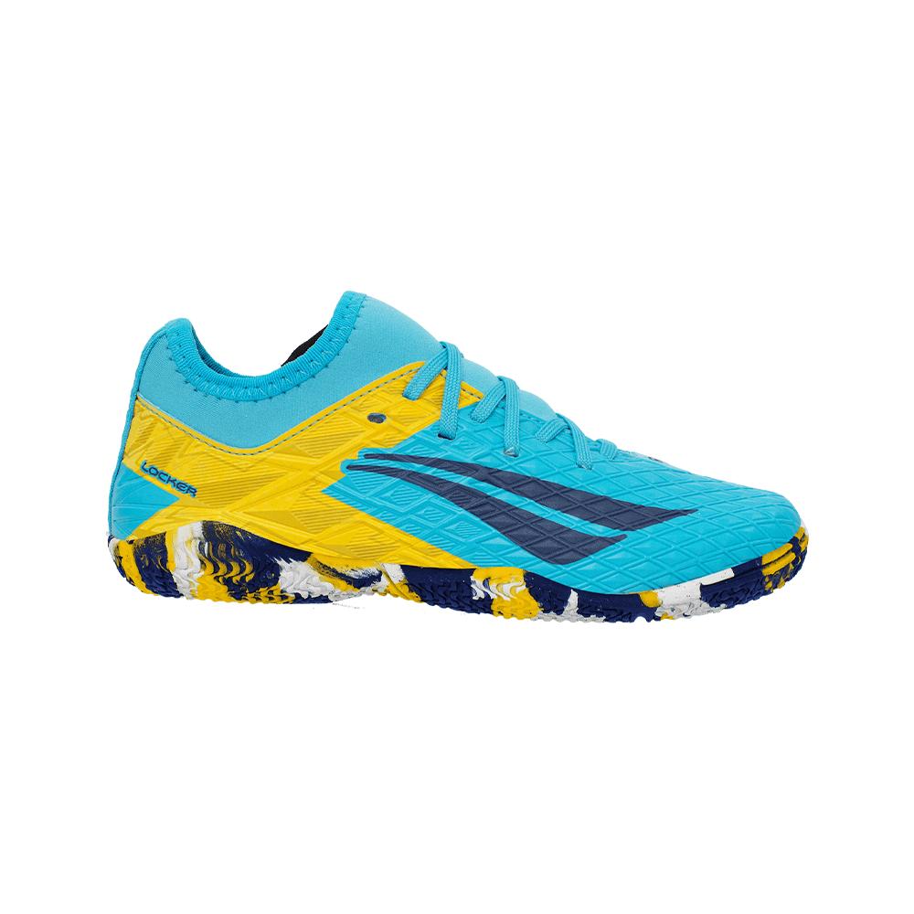 Chuteira Penalty Futsal Rx Locker Kids Y-3 Verde/marinho/amarelo 036