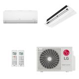 Ar-condicionado Multi Split Inverter Lg 21.000 (1x Evap Hw 7.000 + 1x Evap Cassete 1 Via 18.000) Quente/frio 220v