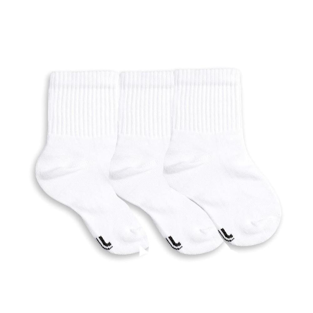 Meia Lupo Infantil Kit 3 Pares Cano Médio 2727 Branco 30/35