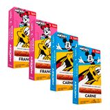 4 Petisco Para Cães Mickey Spin Pet Carne E Frango 25g