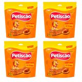 Kit Com 4 Bifinho Mastigável Petiscão Tablete Para Cães Sabor Frango 250g