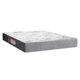 Colchão Casal Espuma Egito 138x188x19cm Cinza / Branco Portobel - Suporta Até 100kg Por Pessoa