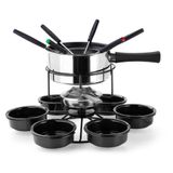 Aparelho De Fondue Inox Carroussel Base Giratória 17 Peças