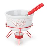 Aparelho De Fondue Para 2 Pessoas Casal Mon Amour Porcelana