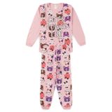 Pijama Infantil Meia Estação Menina - Cats Power - Rosa