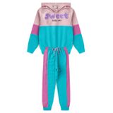 Conjunto Infantil Menina Moletom - Sweet Litlle Cute - Rosa E Azul