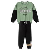 Conjunto Infantil Menino Moletom - Underdog - Verde Oliva E Preto