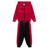 Conjunto Infantil Menina Inverno Esportivo Nba - Forever - Pink E Preto