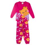 Pijama Infantil Meia Estação Menina - Urso - Pink