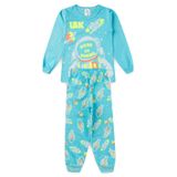 Pijama Infantil Meia Estação Menino - Astronauta - Azul