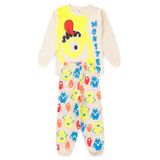 Pijama Infantil Meia Estação Menino - Monster - Off White