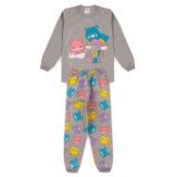 Pijama Infantil Meia Estação Menina - Urso - Cinza