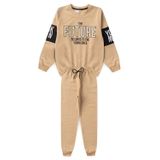 Conjunto Infantil Menino Moletom - Future - Bege