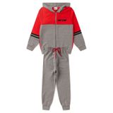 Conjunto Infantil Menino Moletom - Next To Me - Vermelho E Cinza