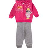 Conjunto Infantil Moletom Menina Com Capuz - Cute Panda - Pink