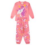 Pijama Infantil Meia Estação Menina - Unicórnio - Rosa