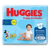 Fralda Tripla Proteção Tamanho G Com 24 Unidades Huggies