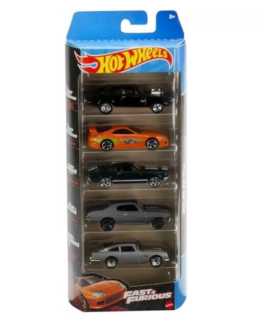 Hot Wheels Pack C/05 Carros - Hw Velozes E Furiosos - Hly70