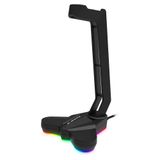 Suporte Para Headset Vickers Rgb Fortrek Preto