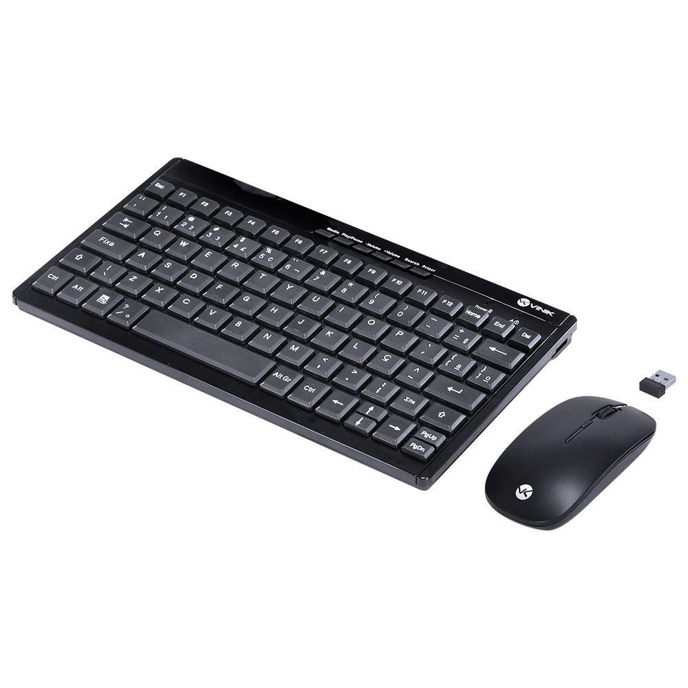 Kit Mini Teclado E Mouse Sem Fio Dynamic Flat Vinik Dc110 Carrefour 4026