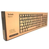 Teclado Usb Compacto Tc193 Bu Resistente Àgua Preto Multilaser